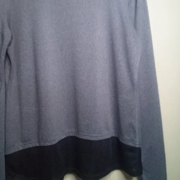 NYL Sport Shirt L Long Sleeve Active Athletic Gray Black - Picture 6 of 11